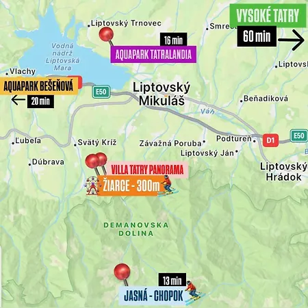 Appartement Tatry Panorama Jacuzzi & Sauna Demänovská Dolina