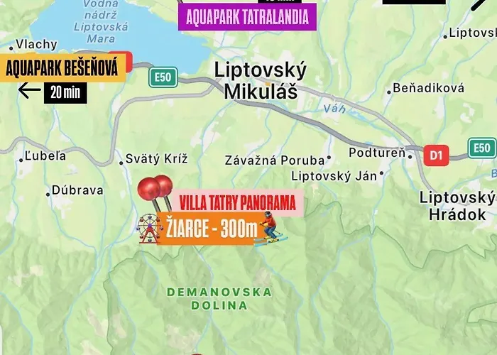 Apartmán Tatry Panorama Jacuzzi & Sauna Demanovská Dolina